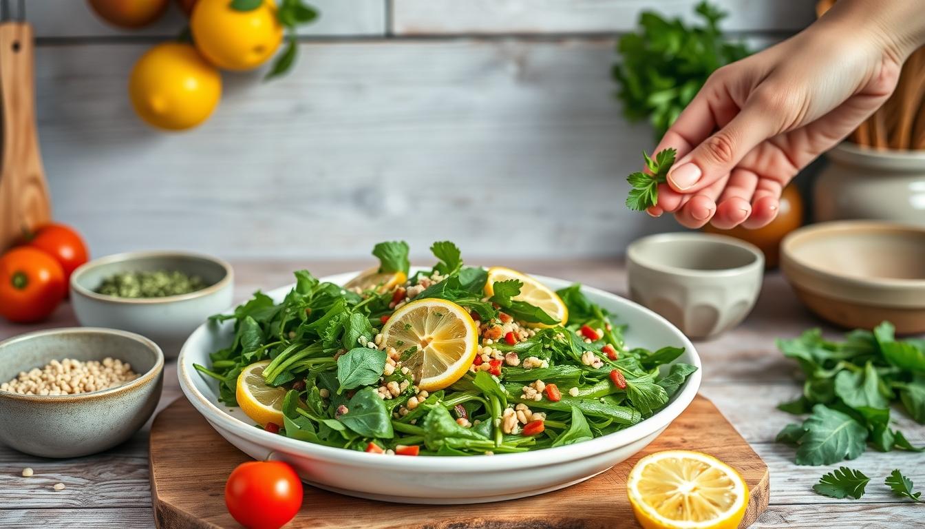 Healthy home cooking bowl